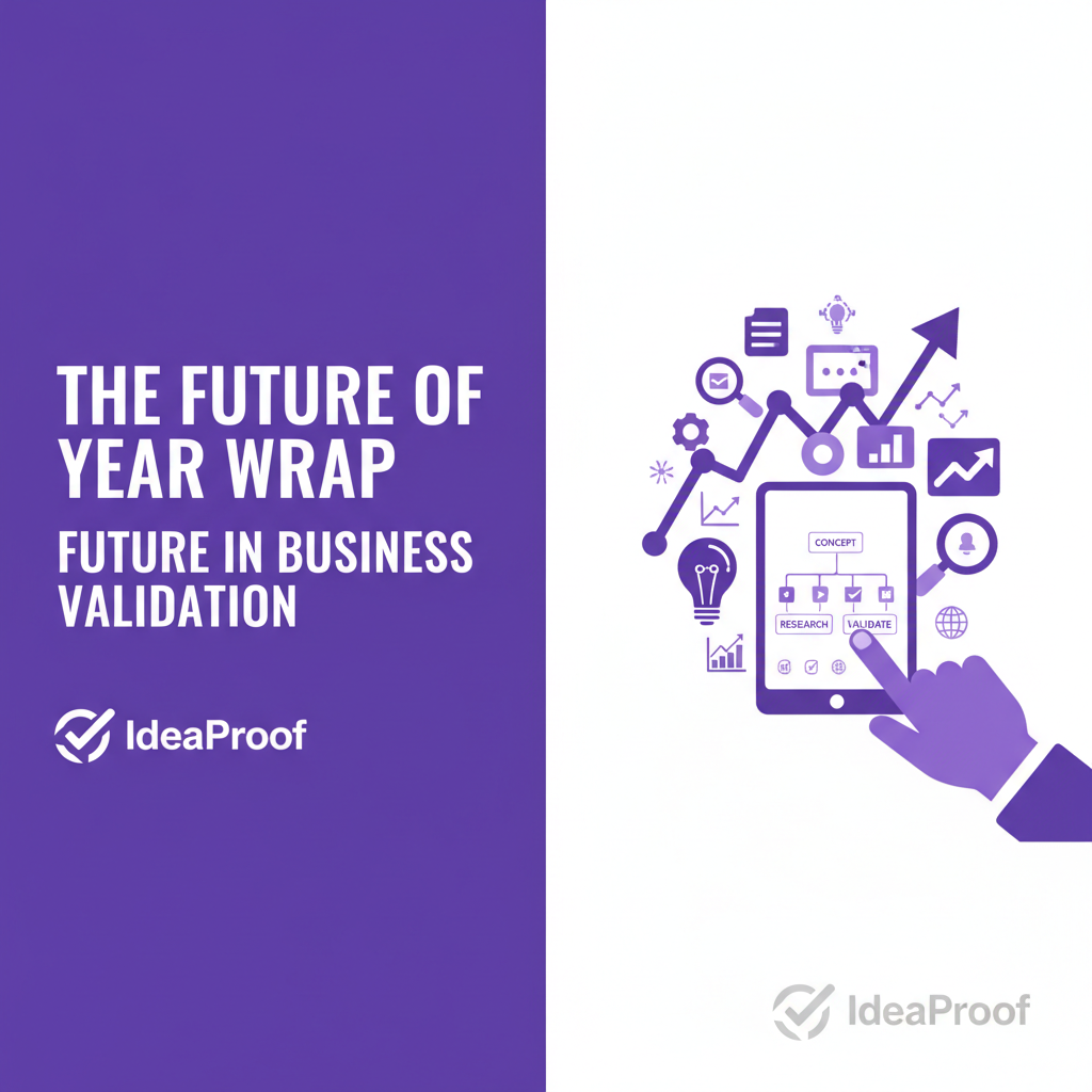 Abstract futuristic data visualization representing business validation