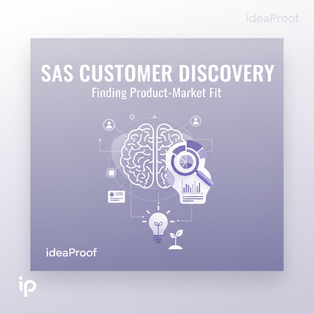A diverse group of entrepreneurs collaborating around a whiteboard with charts and user personas, illustrating the customer discovery process.