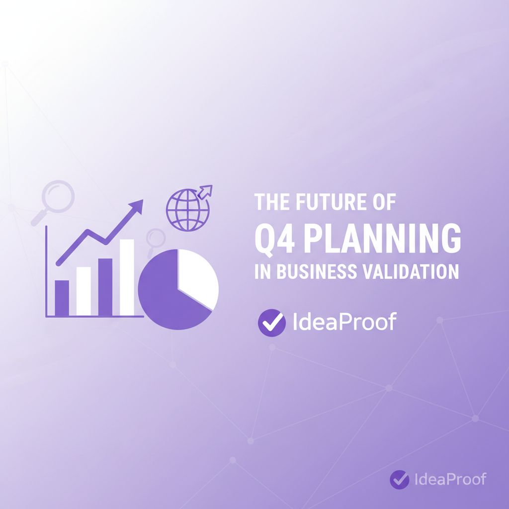 The Future of Q4 Planning in Business Validation - IdeaProof AI business validation platform showing business strategy analysis and insights for entrepreneurs and startups
