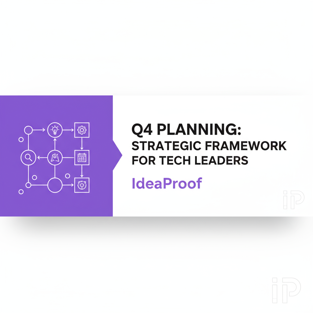 Visual guide: Q4 Planning: Strategic Framework for Tech Leaders | IdeaProof Business Validation Q4 Planning: Strategic Framework for Tech Leaders - IdeaProof AI business validation platform showing business strategy analysis and insights for entrepreneurs and startups