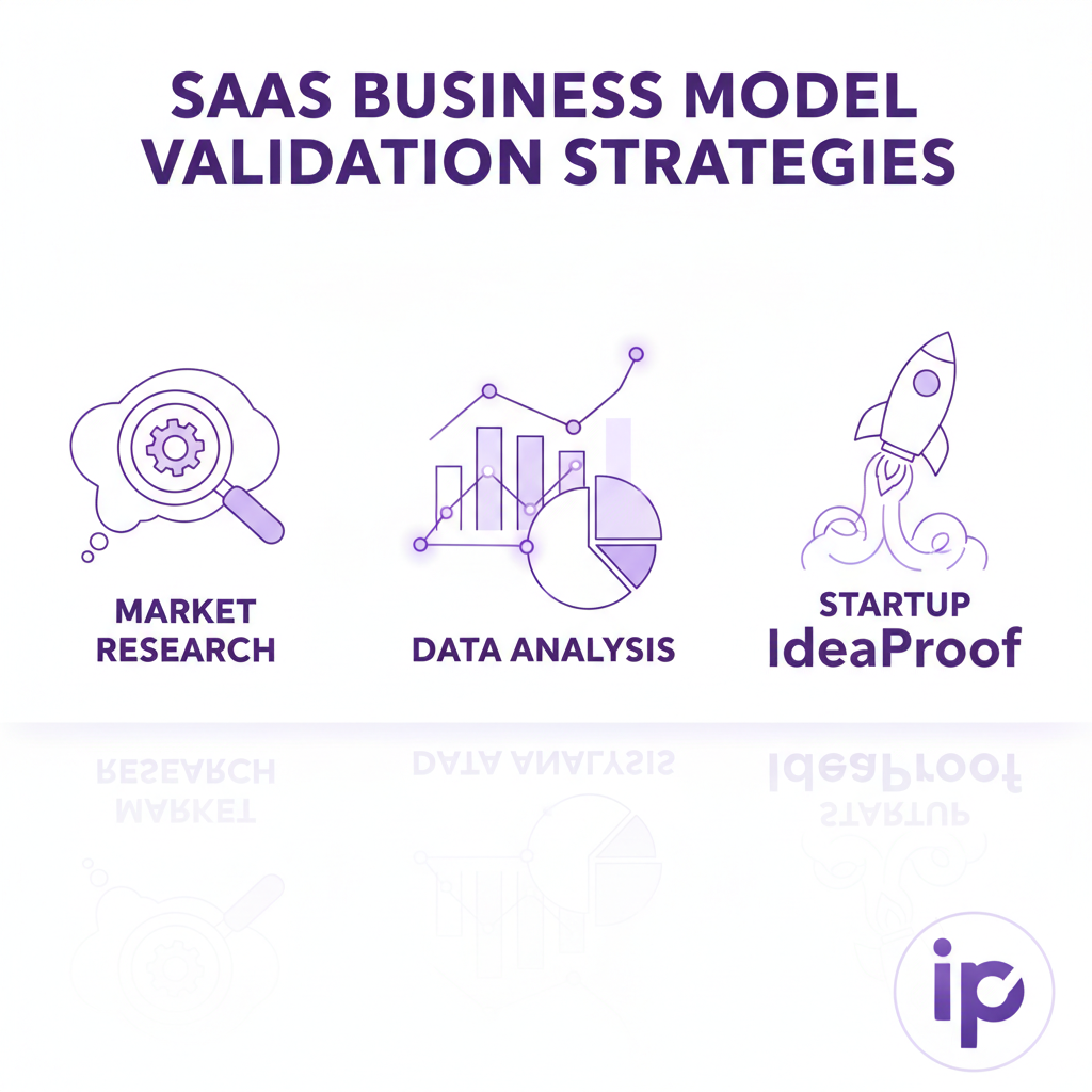 SaaS Business Model Validation Strategies - IdeaProof AI business validation platform showing business strategy analysis and insights for entrepreneurs and startups