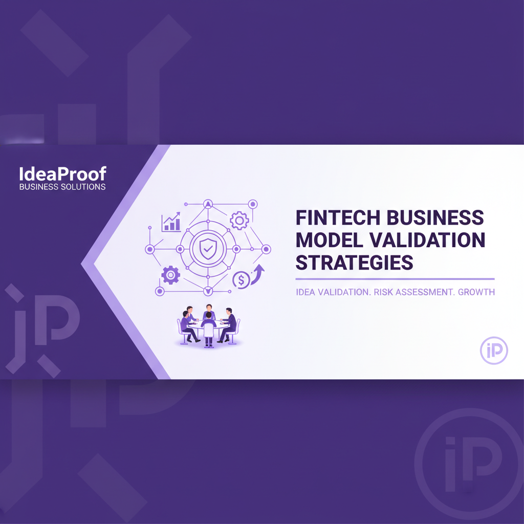 FinTech Business Model Validation Strategies - IdeaProof AI business validation platform showing business strategy analysis and insights for entrepreneurs and startups
