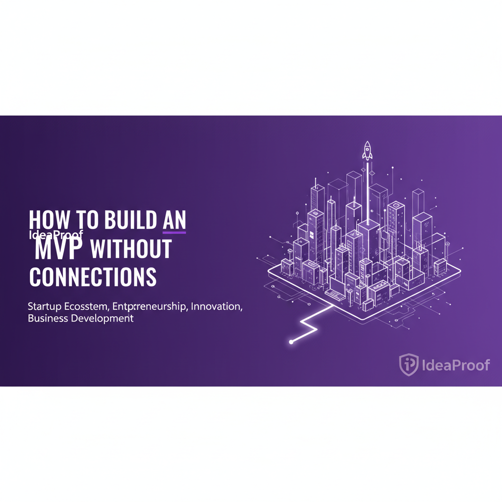 Visual guide: How to Build an MVP Without Connections | IdeaProof Business Validation How to Build an MVP Without Connections - IdeaProof AI business validation platform showing business strategy analysis and insights for entrepreneurs and startups