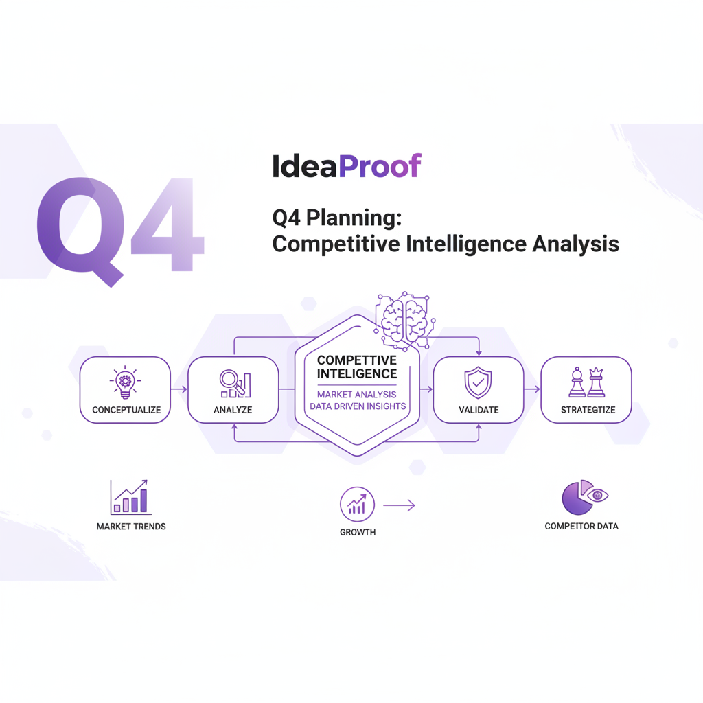 A diagram showing the cyclical nature of the competitive intelligence framework