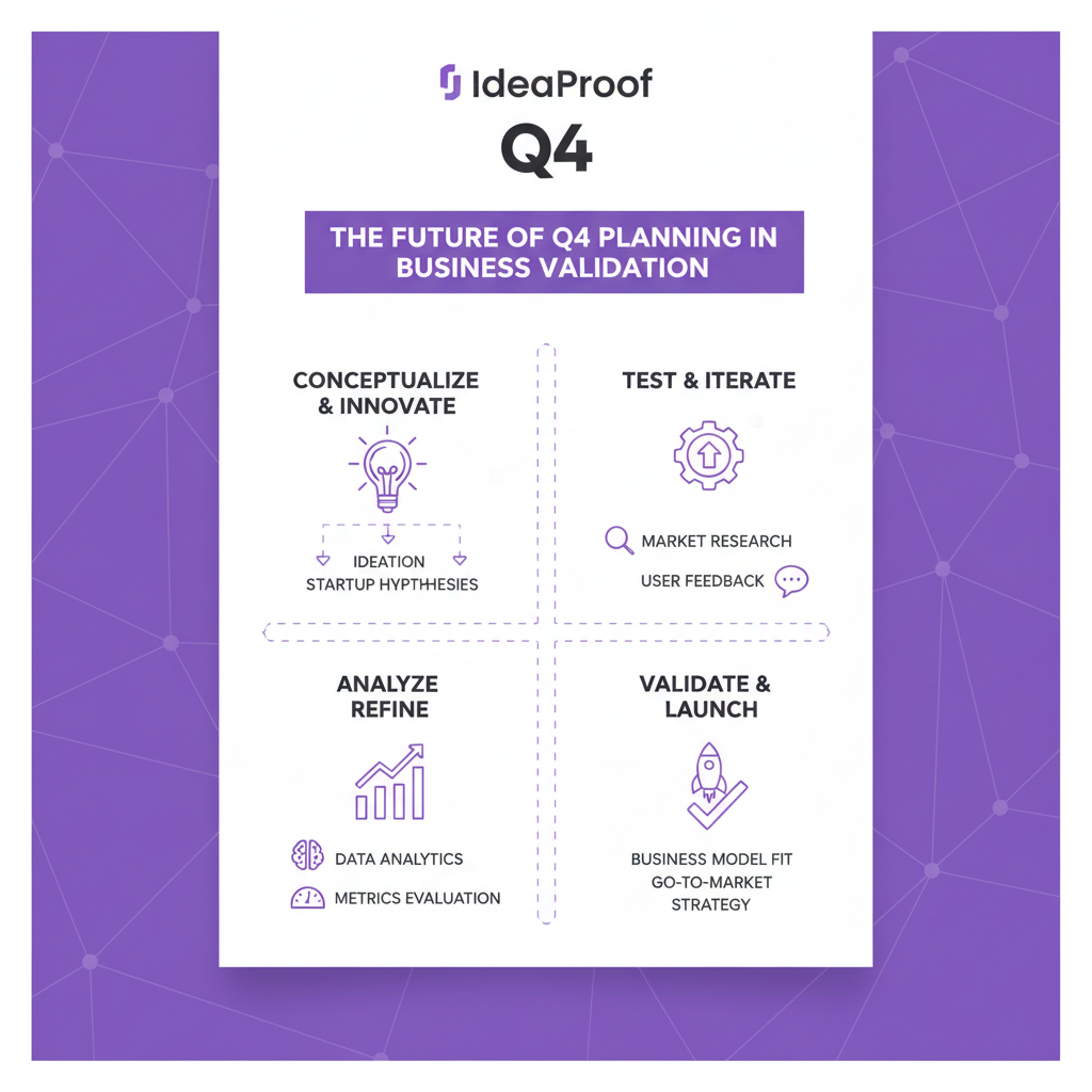 A flowchart illustrating the Validation-First Framework for Q4 planning