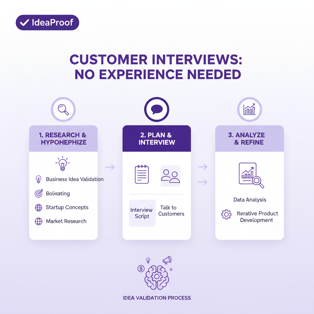 A split screen showing an interviewer actively listening on one side and a participant sharing their story on the other